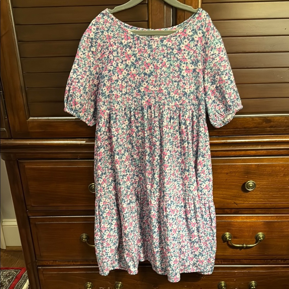 Floral Pink Kids Dress